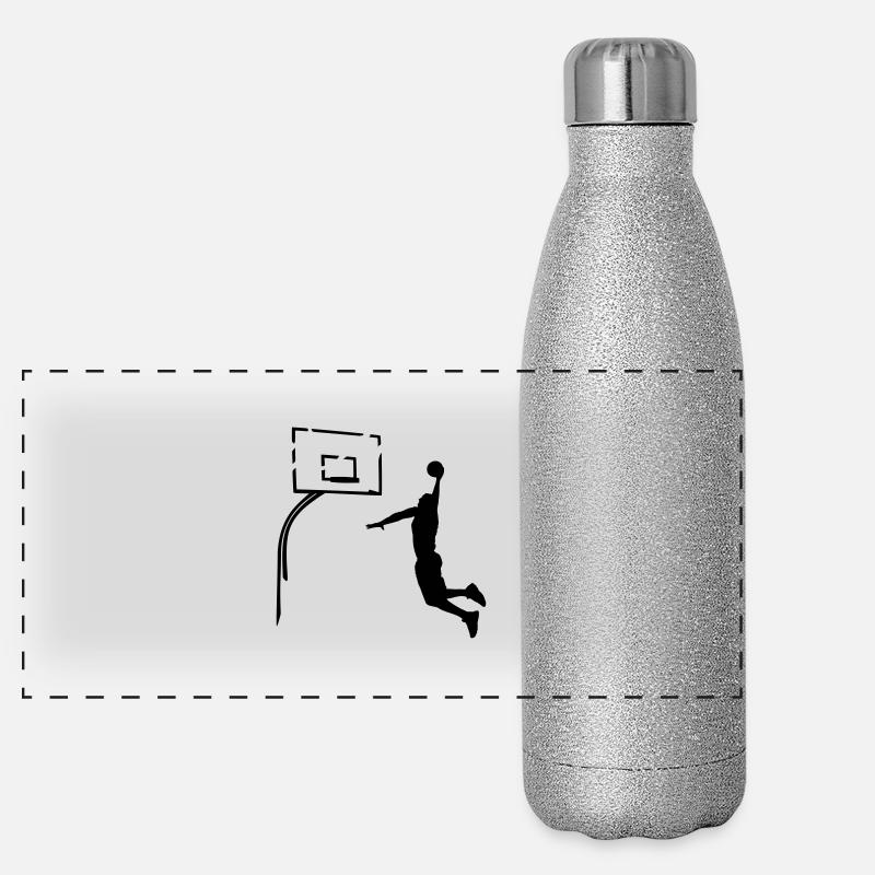 Basketball Dunk Panoramic Glitter Thermal Bottle 500 ml