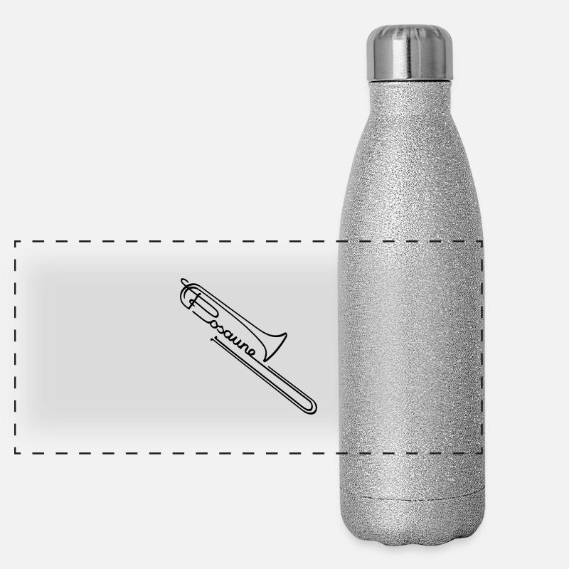 Trombone Gourde isotherme panoramique pailletée 500 ml