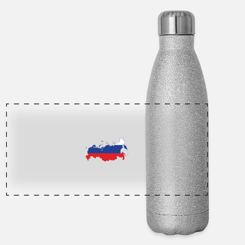 russland Panorama Glitzer Isolierflasche 500 ml