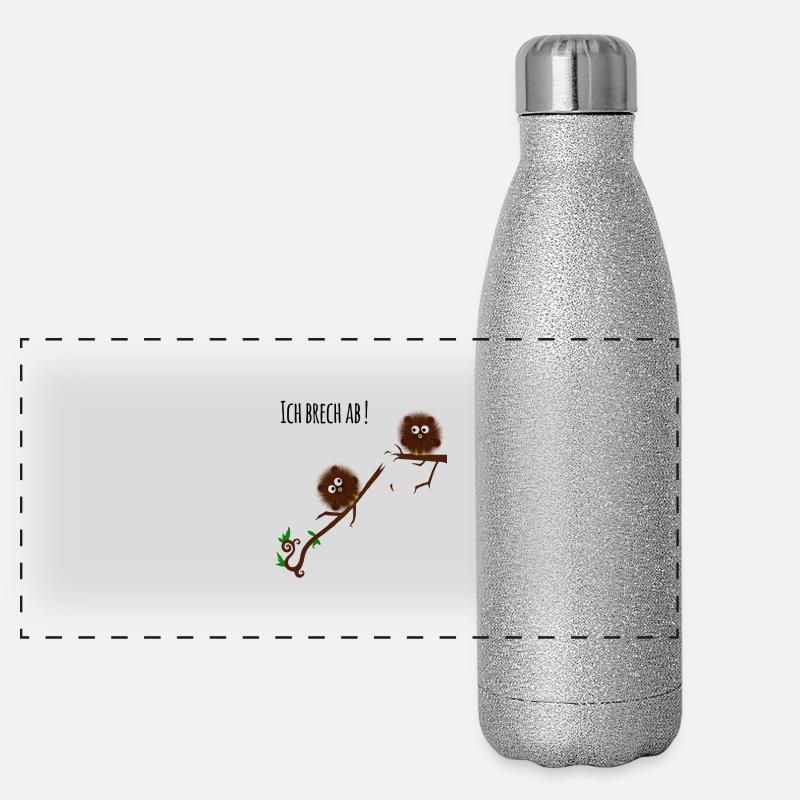 ich brech ab double Panorama Glitzer Isolierflasche 500 ml