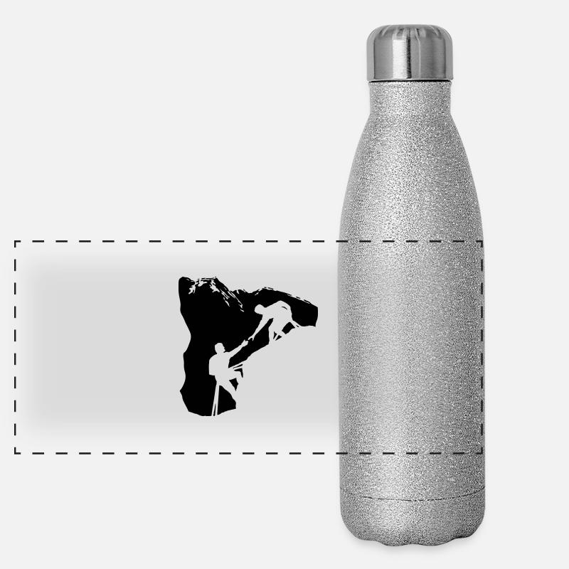 Teamwork 2 Panorama Glitzer Isolierflasche 500 ml