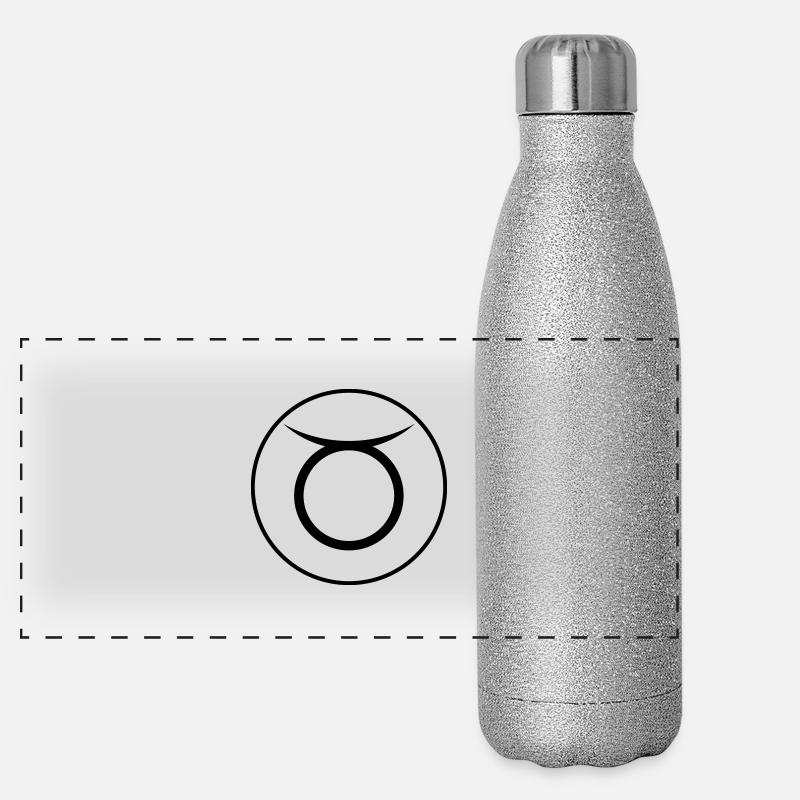 ZODIAQUE SIGNE TAUREAU ! Gourde isotherme panoramique pailletée 500 ml