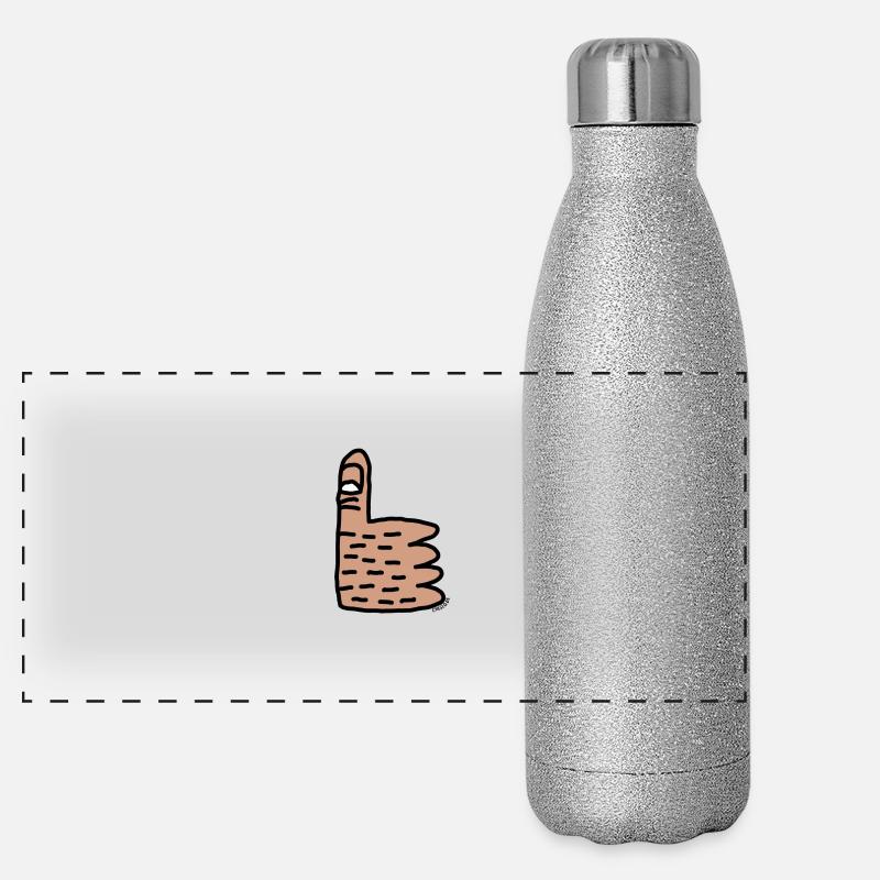 Tumb Up by Cheslo Panorama Glitzer Isolierflasche 500 ml