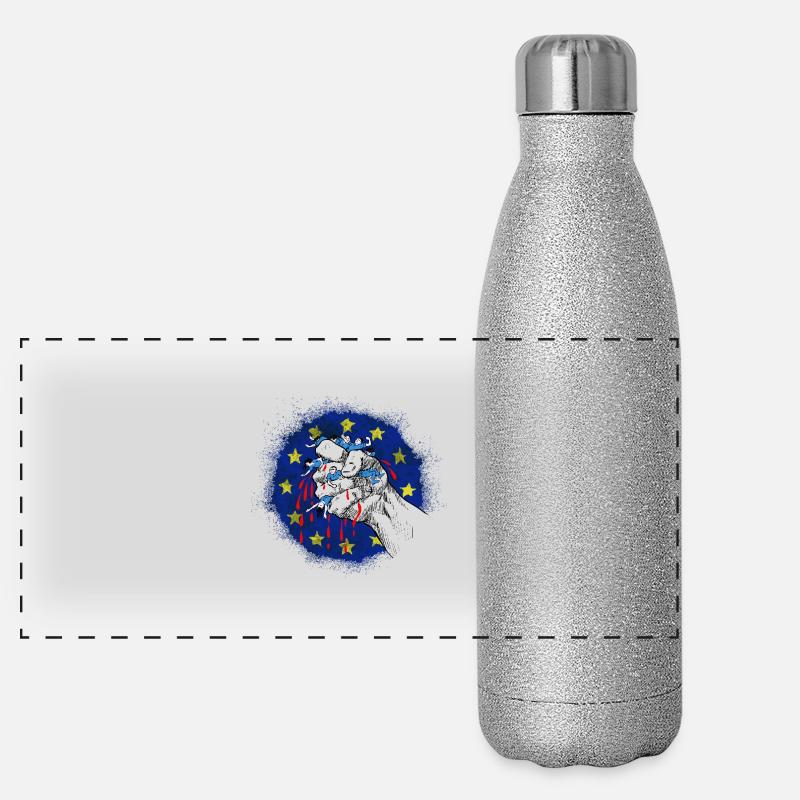 Europe Capitaliste (test) Gourde isotherme panoramique pailletée 500 ml