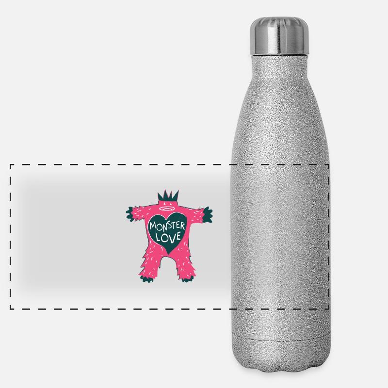 Monster of Love Panoramic Glitter Thermal Bottle 500 ml