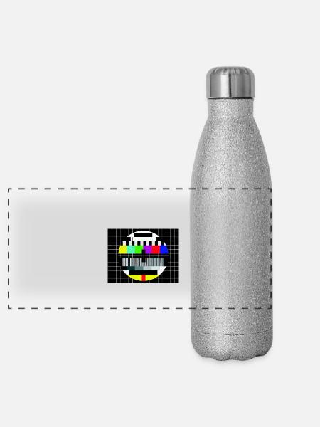 Board - Panoramic Glitter Thermal Bottle 500 ml - silver glitter - Front