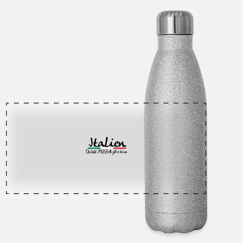 Italien Panorama Glitzer Isolierflasche 500 ml