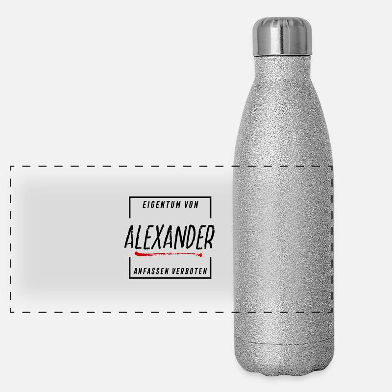 Eigentum von Alexander Panorama Glitzer Isolierflasche 500 ml