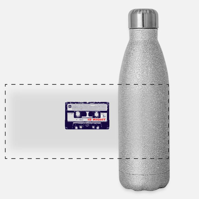 Tape Is Right Termoflaske i rustfrit stål med glimmer