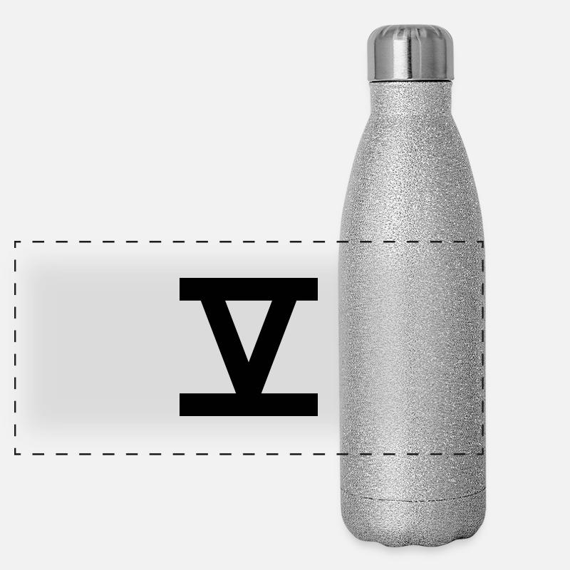 zahl_5_roemisch Panorama Glitzer Isolierflasche 500 ml