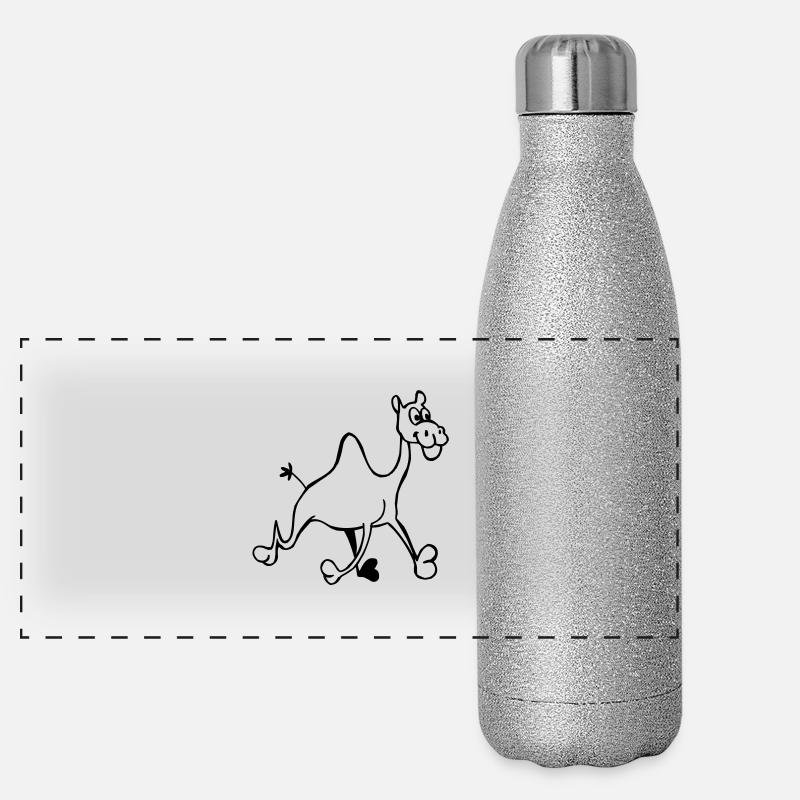 Camel drôle Gourde isotherme panoramique pailletée 500 ml