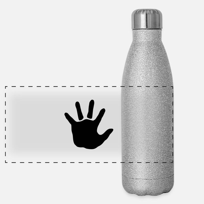 Baby - Hand - Babyhand Panorama Glitzer Isolierflasche 500 ml