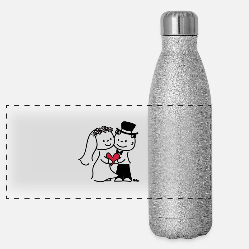Brautpaar (c) Panorama Glitzer Isolierflasche 500 ml