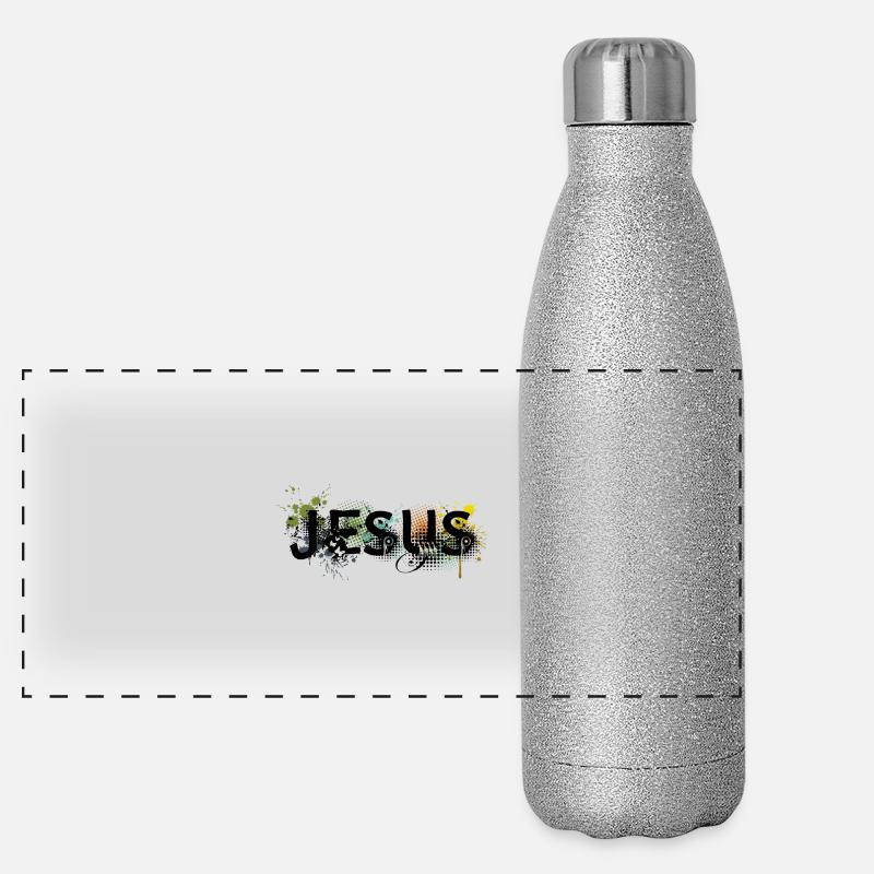 Jesus eu Panoramic Glitter Thermal Bottle 500 ml