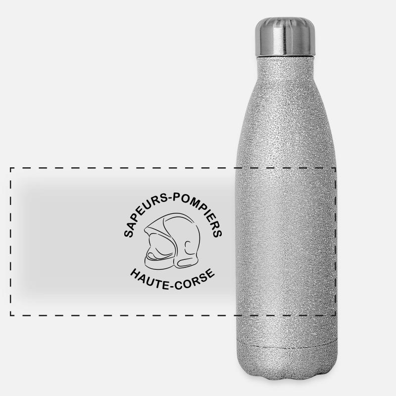 sapeurs-pompiers haute corse Gourde isotherme panoramique pailletée 500 ml