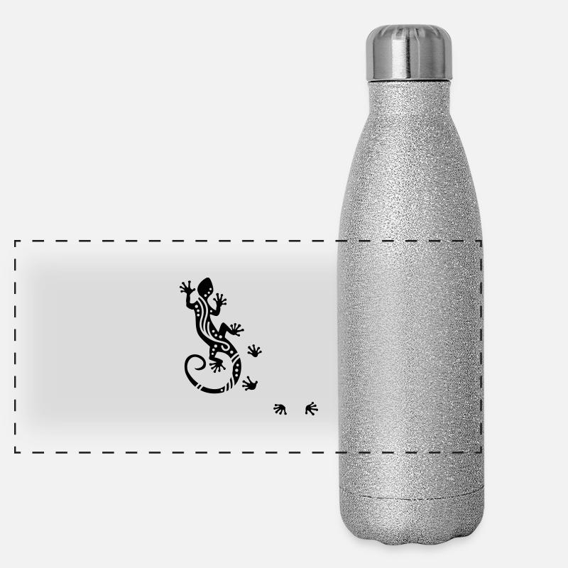 Gecko courant Ethno Gourde isotherme panoramique pailletée 500 ml