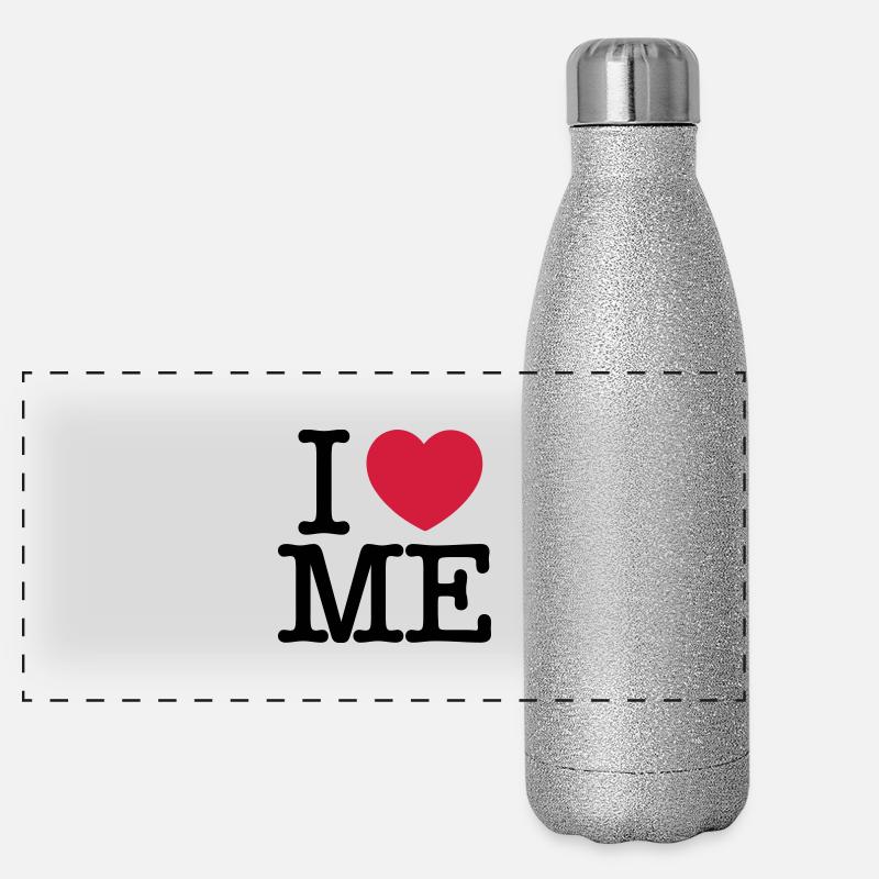 Ich liebe MICH Panorama Glitzer Isolierflasche 500 ml