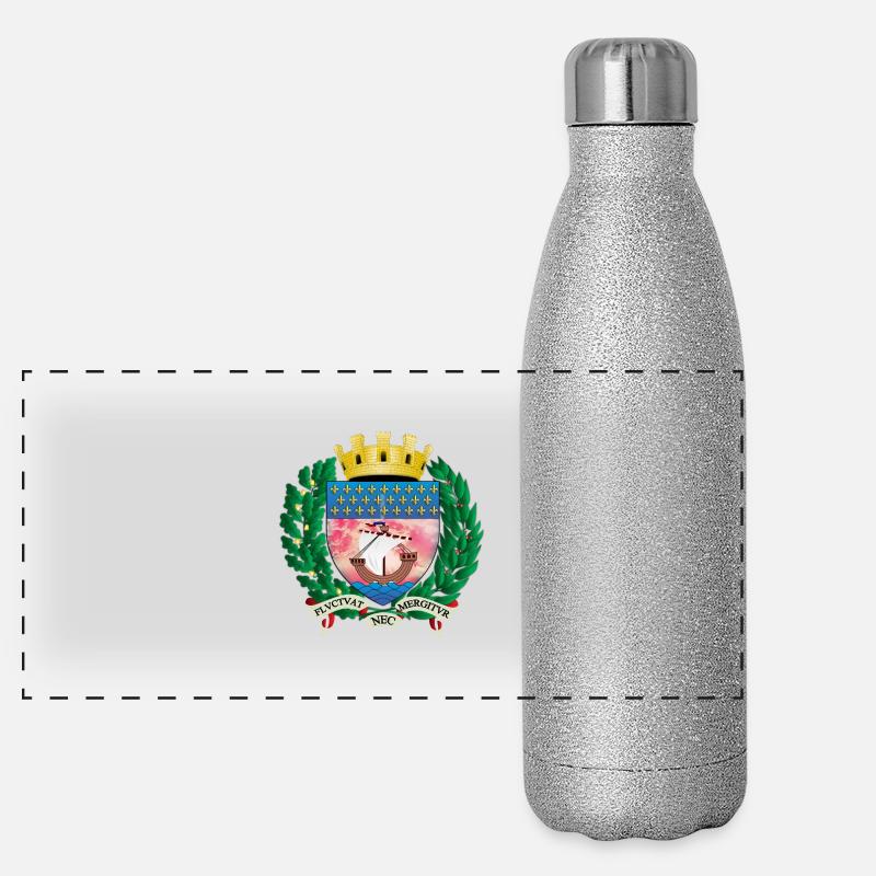 ancien blason de la ville de paris Gourde isotherme panoramique pailletée 500 ml