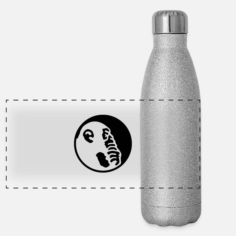 Denkeraffe Klein Panorama Glitzer Isolierflasche 500 ml