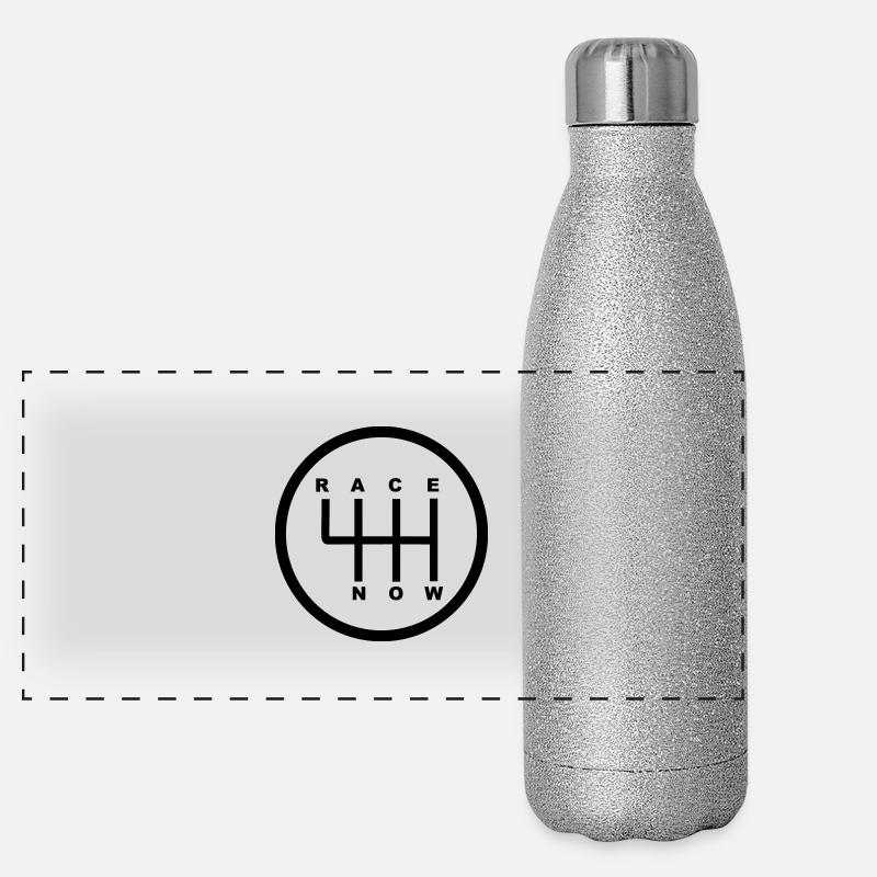 Race Now - Gang Schaltung Panorama Glitzer Isolierflasche 500 ml