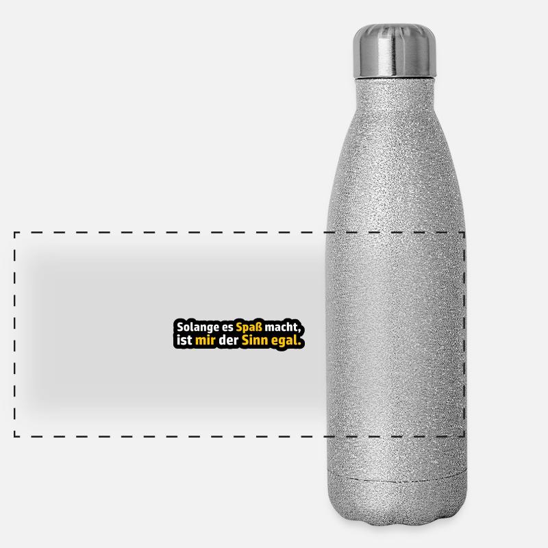 Funny saying Panoramic Glitter Thermal Bottle 500 ml