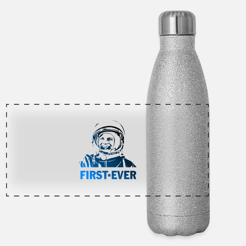 gagarin first ever Panorama Glitzer Isolierflasche 500 ml
