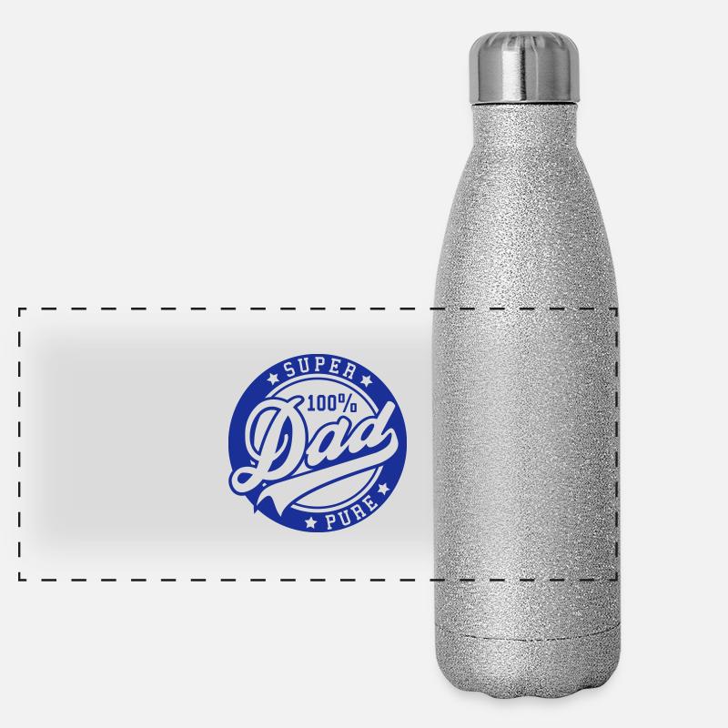 100 percent PURE SUPER DAD Gourde isotherme panoramique pailletée 500 ml