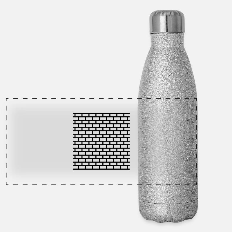 mauer_design__gy1 Panorama Glitzer Isolierflasche 500 ml