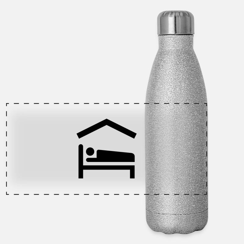 Bed, Backpacker, House, Haus, Herberge Gourde isotherme panoramique pailletée 500 ml