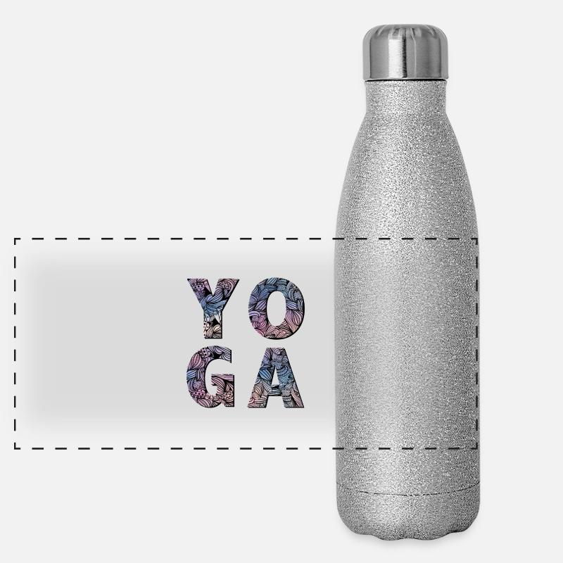 Yoga Panorama Glitzer Isolierflasche 500 ml