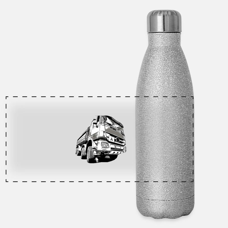 Camions Gourde isotherme panoramique pailletée 500 ml
