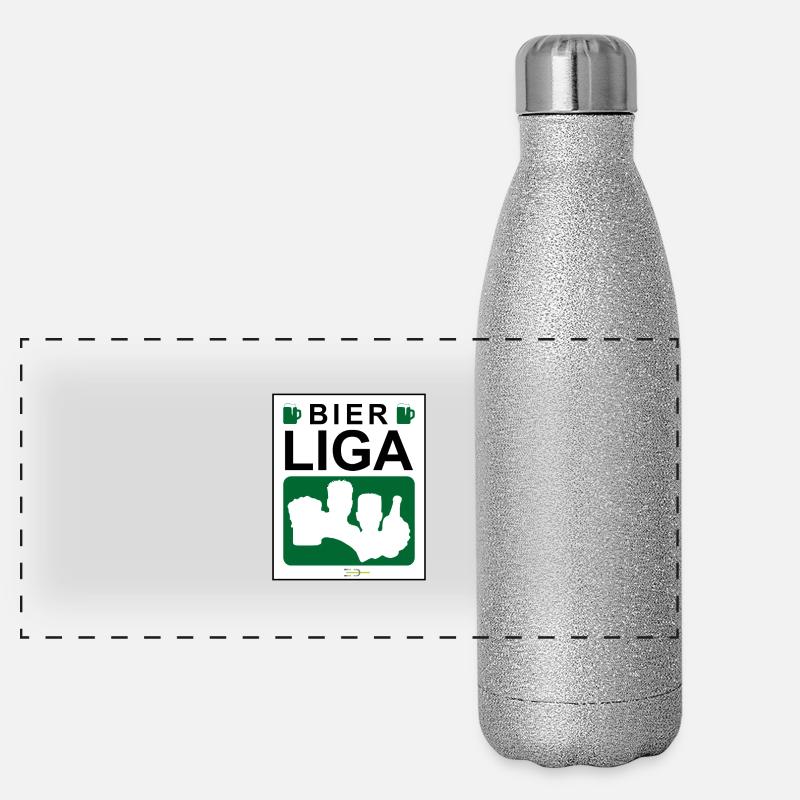 Beer League Logo green Panoramic Glitter Thermal Bottle 500 ml