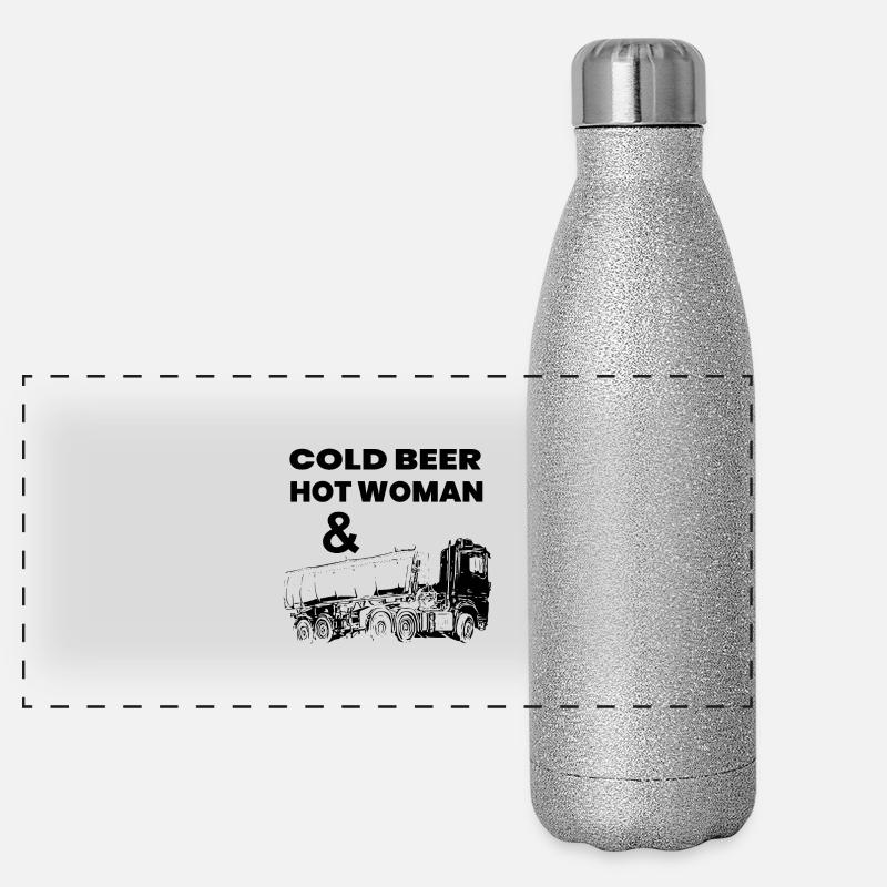 Camion Gourde isotherme panoramique pailletée 500 ml