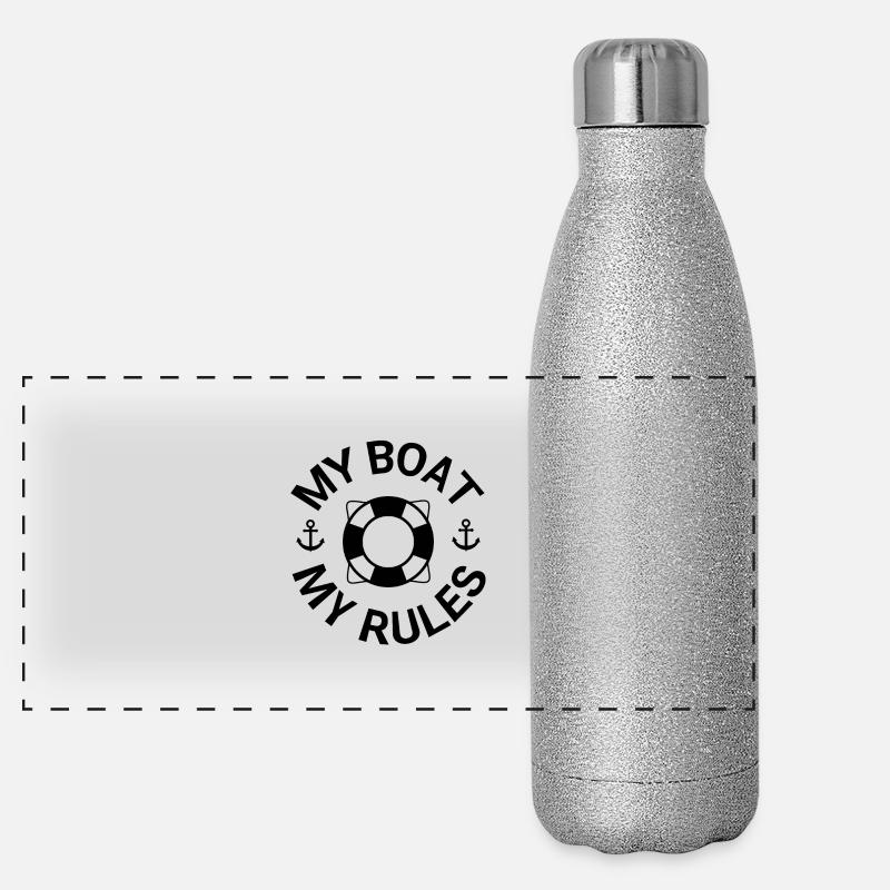 Boat Panoramic Glitter Thermal Bottle 500 ml