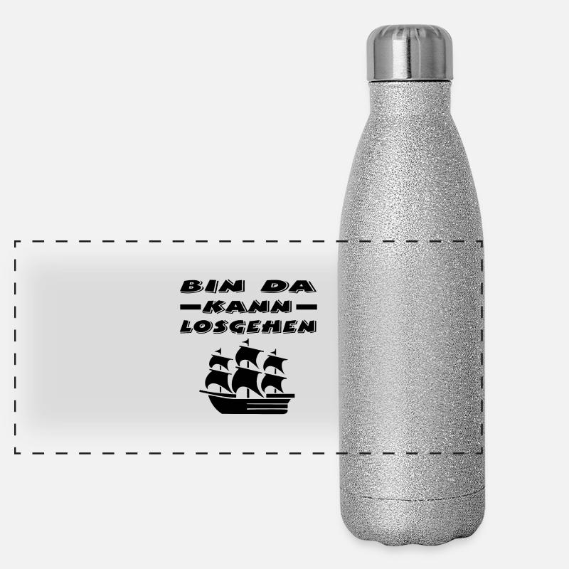 Schiff Panorama Glitzer Isolierflasche 500 ml
