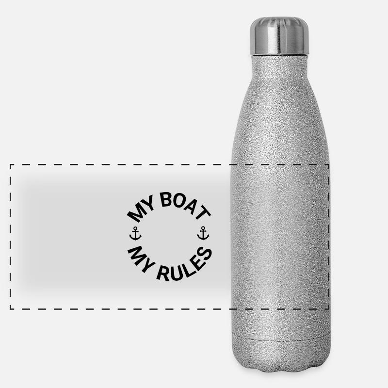 Bateau Gourde isotherme panoramique pailletée 500 ml