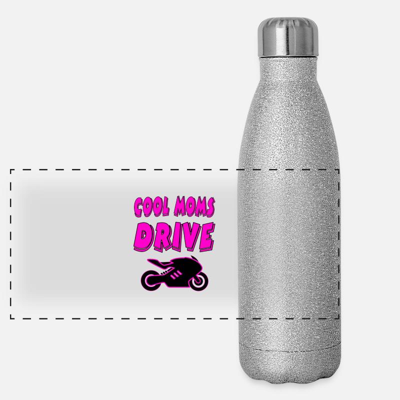 Motocyclette Gourde isotherme panoramique pailletée 500 ml