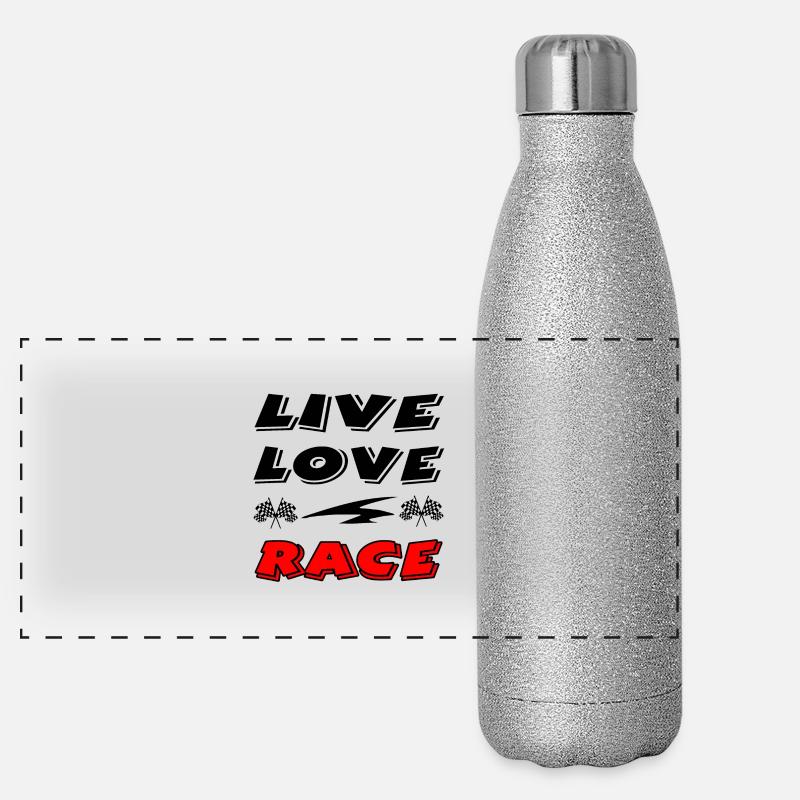 Voiture Gourde isotherme panoramique pailletée 500 ml