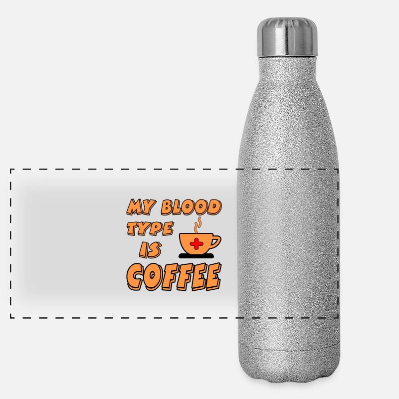 Kaffee Panorama Glitzer Isolierflasche 500 ml