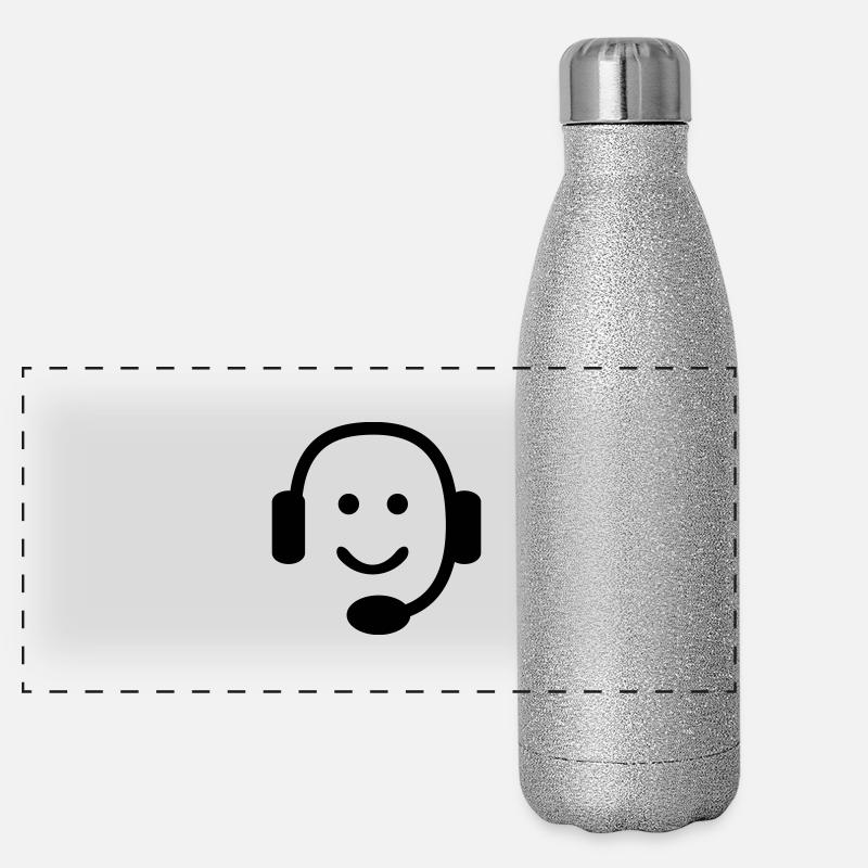 Headset Panorama Glitzer Isolierflasche 500 ml