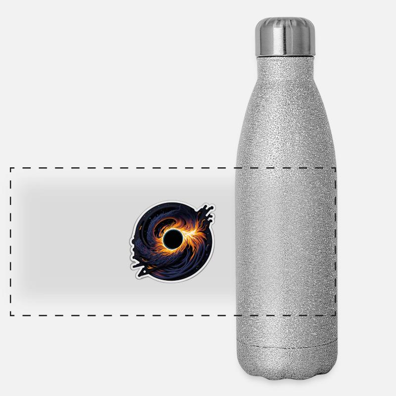 Cosmic Vortex Panoramic Glitter Thermal Bottle 500 ml