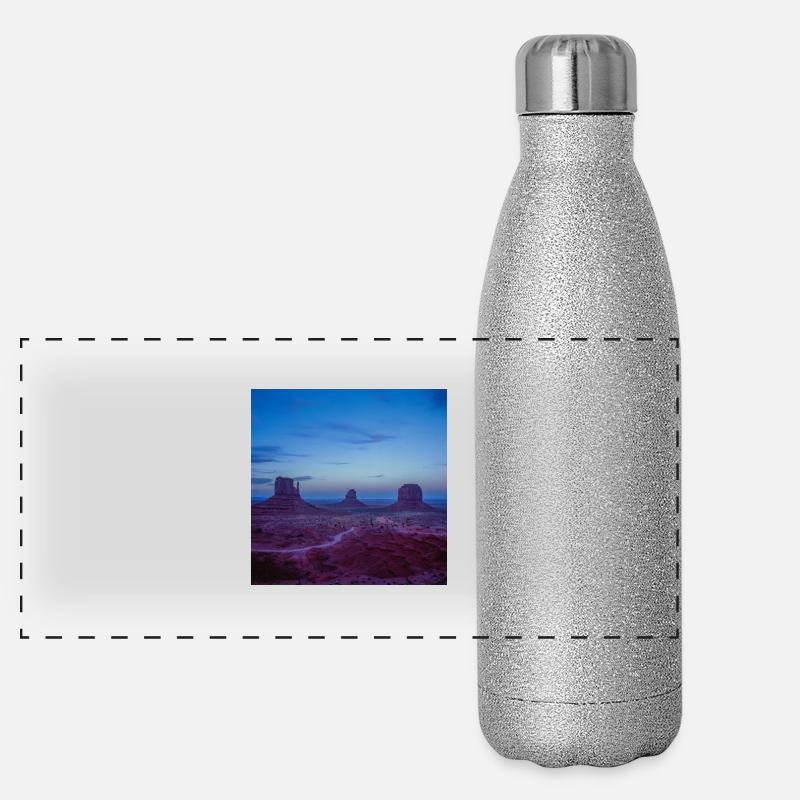 Monument Valley Panorama Glitzer Isolierflasche 500 ml
