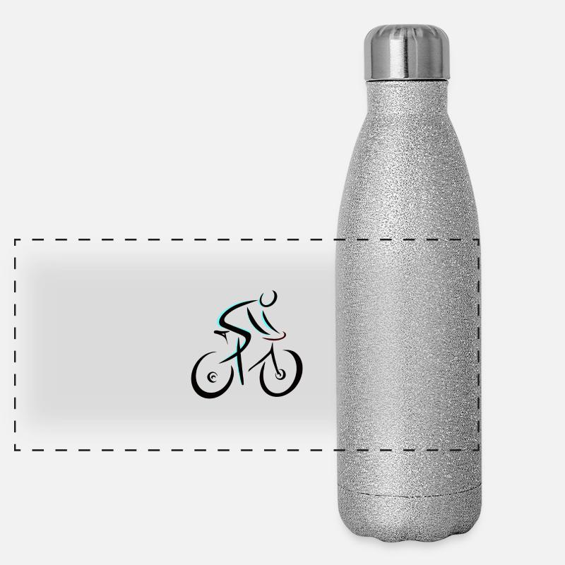 Professional cyclist Panoramic Glitter Thermal Bottle 500 ml