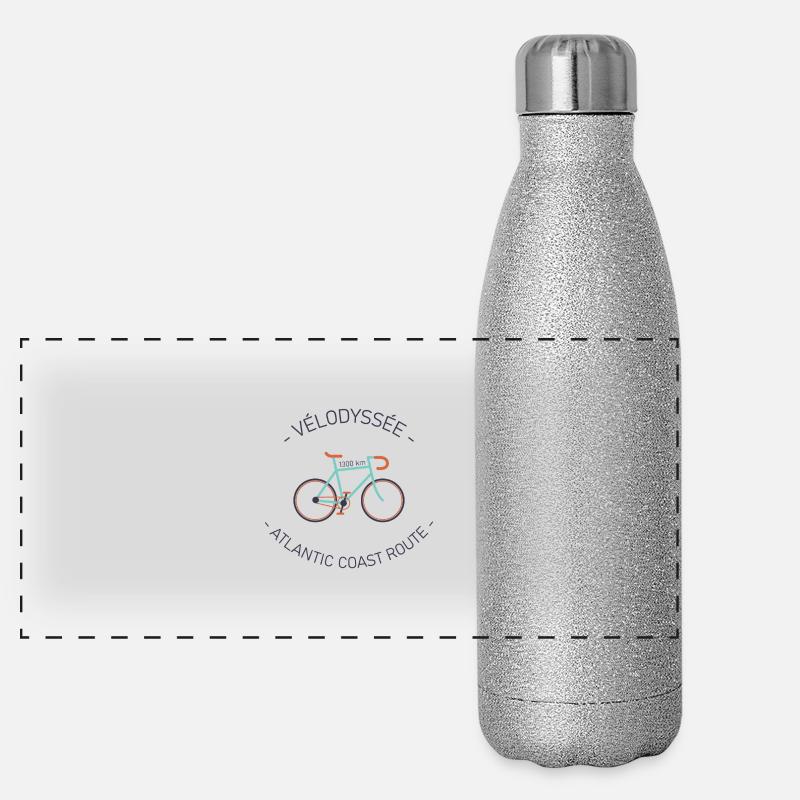 Ich kann nicht, ich habe Vélodyssée. Panorama Glitzer Isolierflasche 500 ml