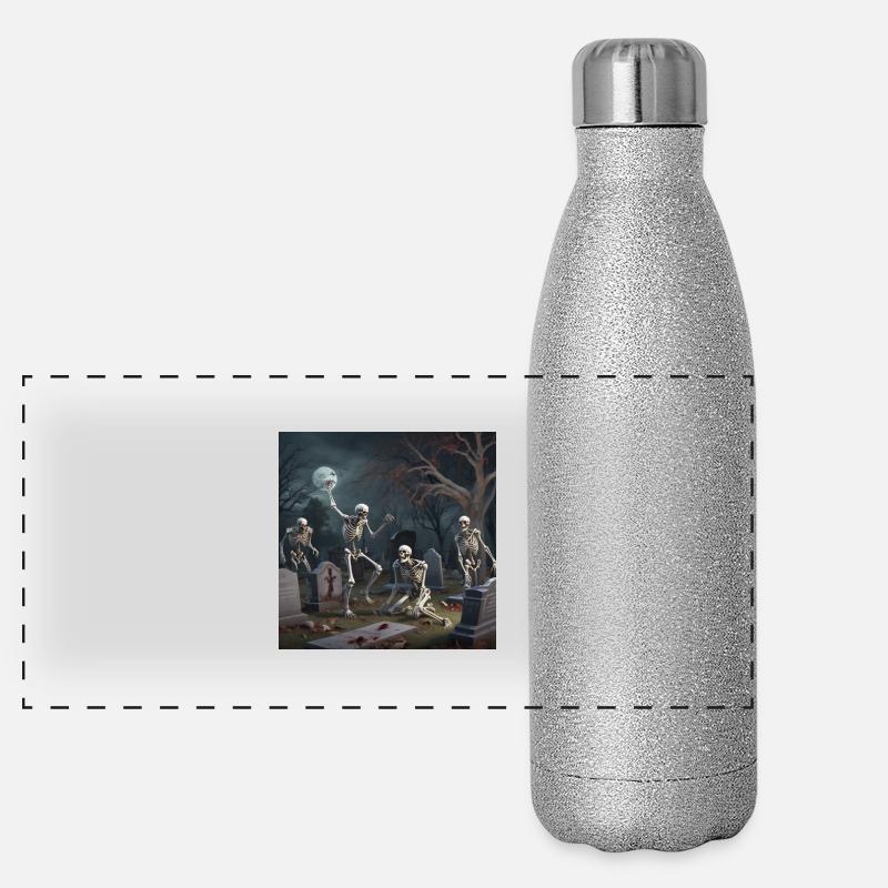 Dance Skeleton Panoramic Glitter Thermal Bottle 500 ml