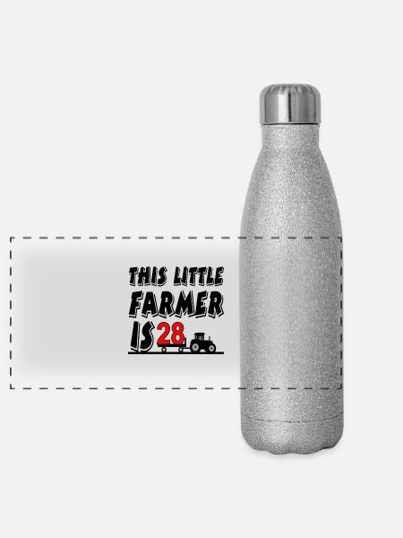 Bauer - Panorama Glitzer Isolierflasche 500 ml - Silber Glitzer - Vorne