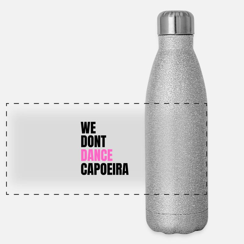 We don't dance Capoeira Panorama Glitzer Isolierflasche 500 ml