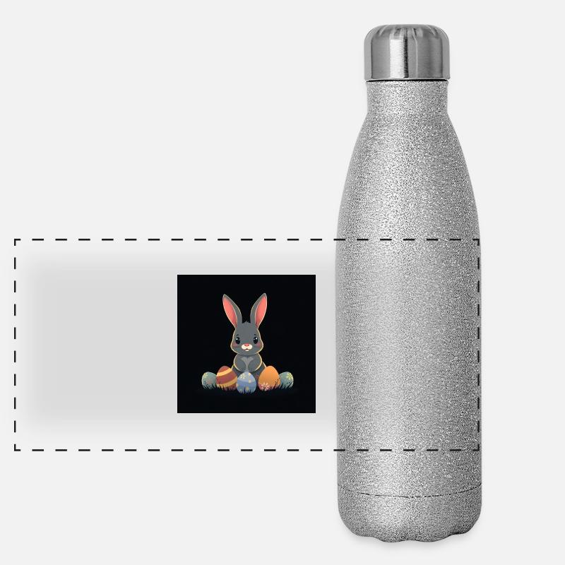 „Das süßeste Osterdesign!“ Panorama Glitzer Isolierflasche 500 ml
