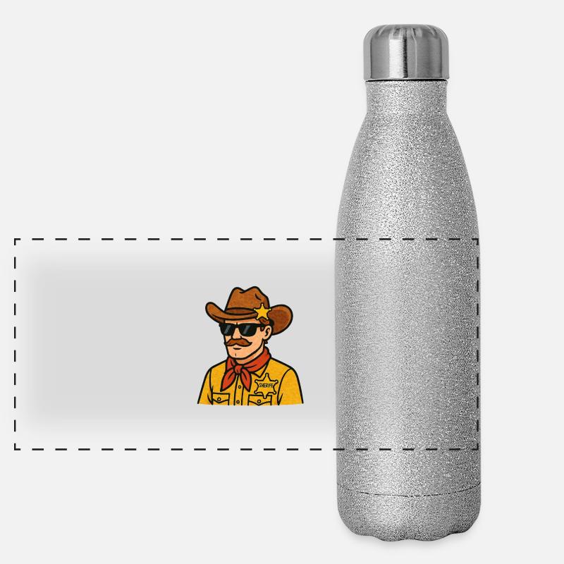 cow-boy Gourde isotherme panoramique pailletée 500 ml