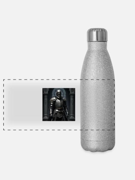Ritter - Panorama Glitzer Isolierflasche 500 ml - Silber Glitzer - Vorne